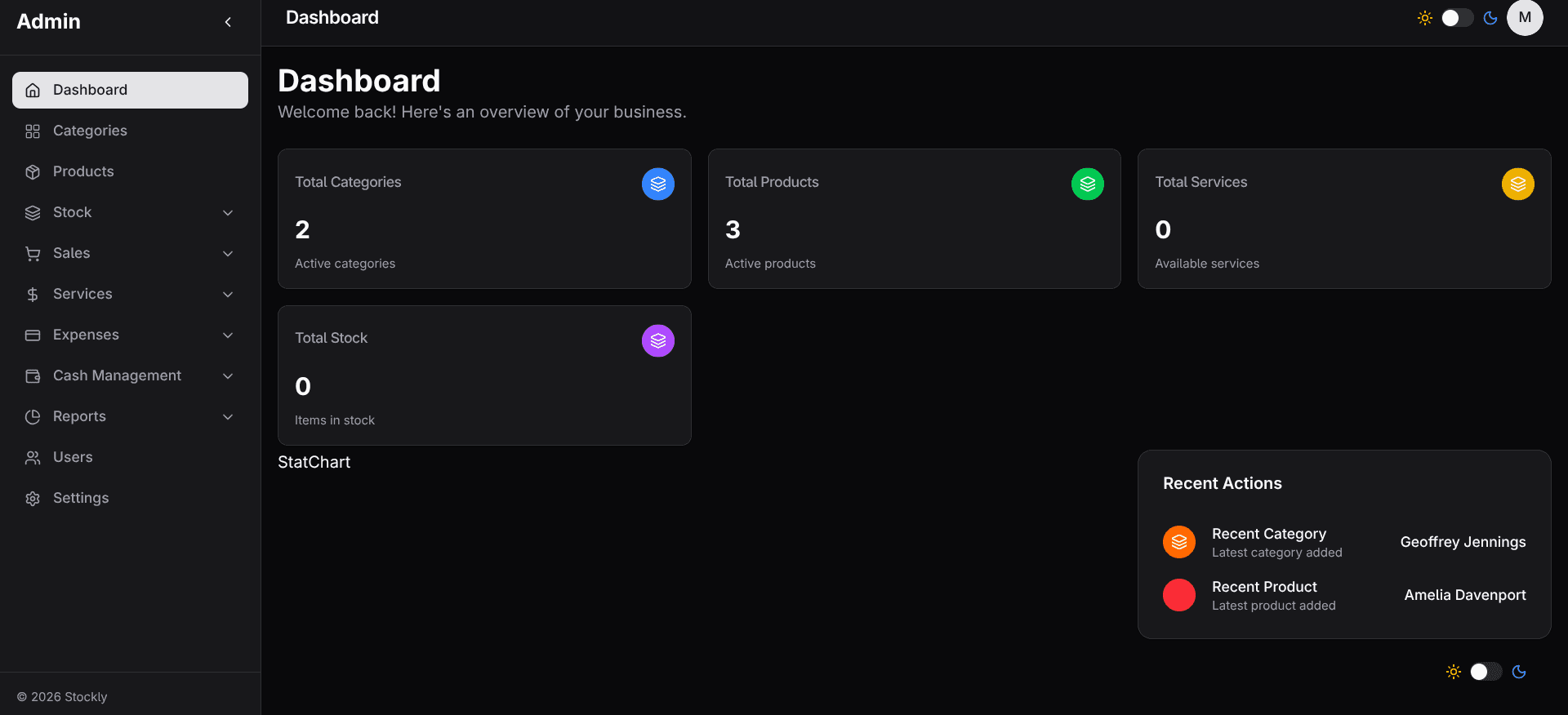 DaveSolution POS interface